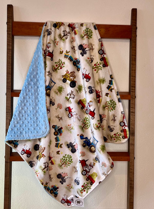 Hyber-Native "While the Farmer's Away" Receiving Blanket