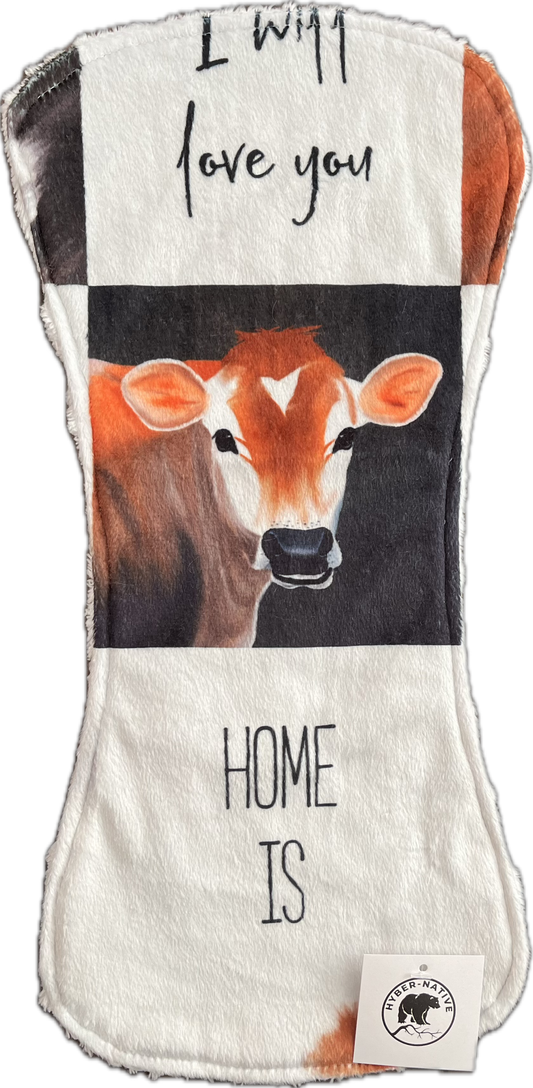 Hyber-Native 'Til the Cows Come Home Burp Cloth