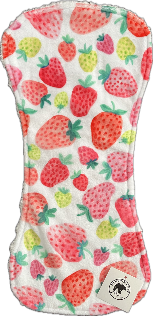 Hyber-Native Strawberry Fields Burp Cloth