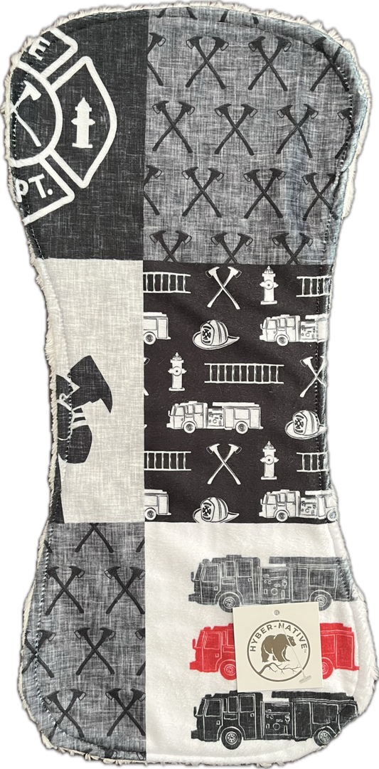 Hyber-Native  Firefighter Burp Cloth