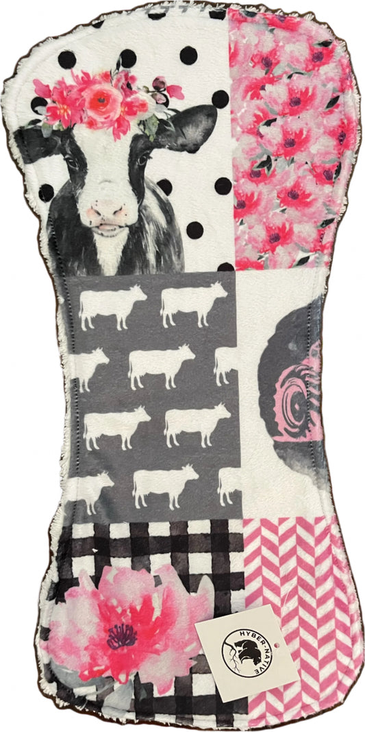 Hyber-Native Farm Girl Burp Cloth
