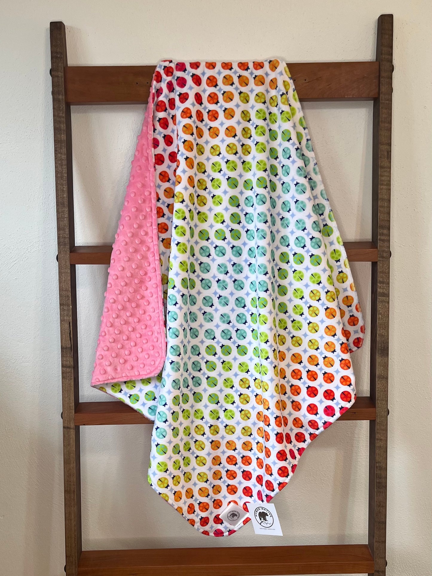 Painted Ladies Glow Receiving Blanket