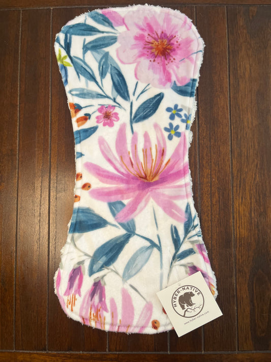 Hyber-Native Rainforest Blooms Burp Cloth