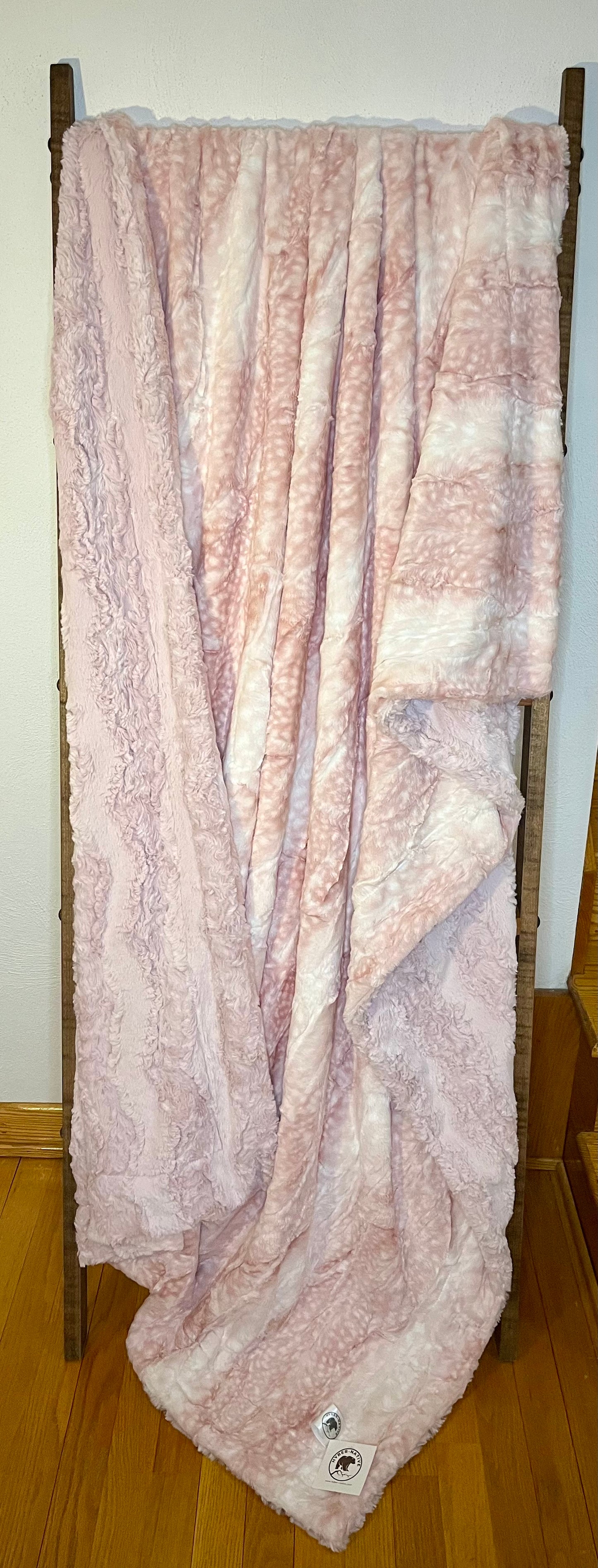 Rosewater Fawn/Ice Pink Glacier Summit Throw
