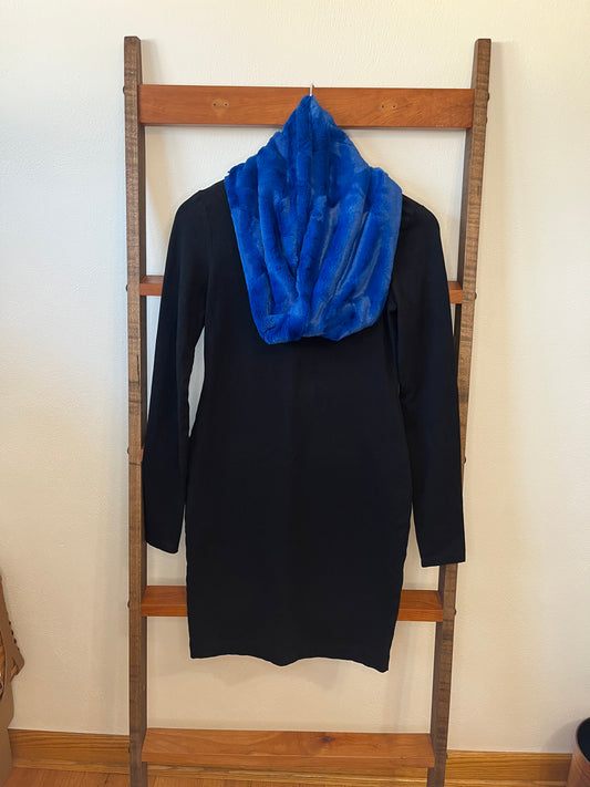 Royal Blue Hide Infinity Scarf