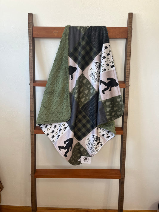 Hyber-Native Squatch Receiving Blanket