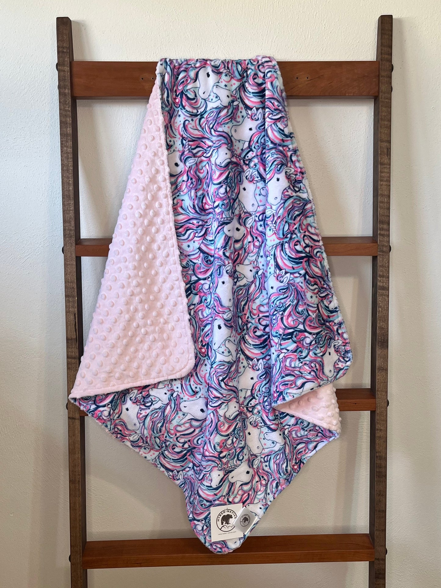 Be A Unicorn (Pink) Receiving Blanket