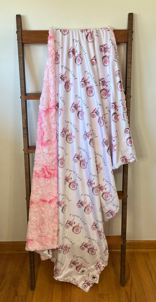Farm Girl/Galaxy Blush Travel Throw
