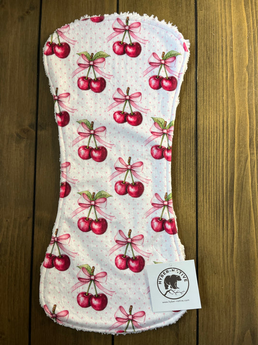 Sweet Cherries Burp Cloth