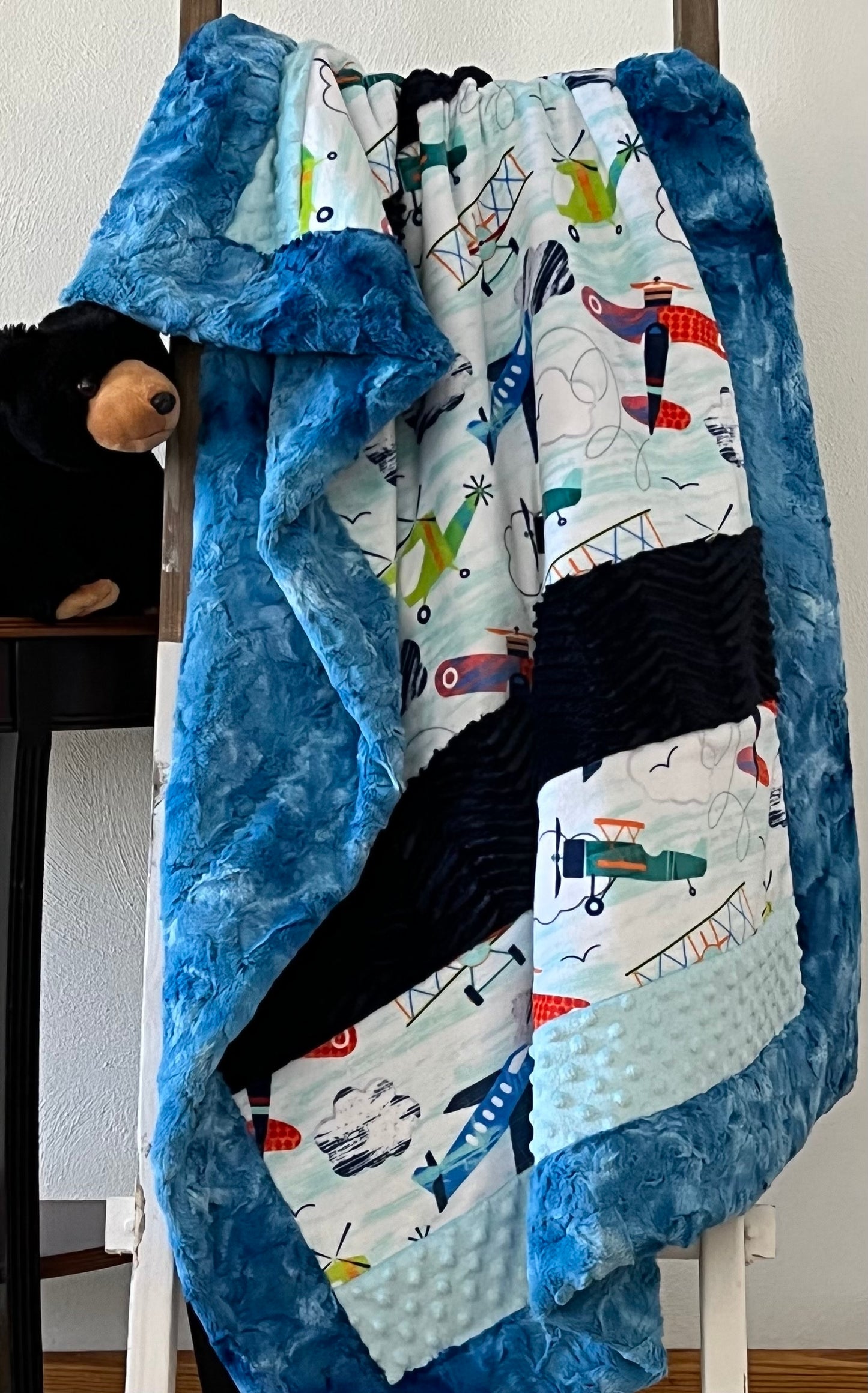 Hyber-Native "In the Clouds" Crib Blanket
