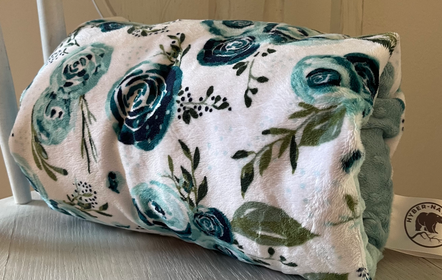 Hyber-Native Floral Teals II Nursing Pillow